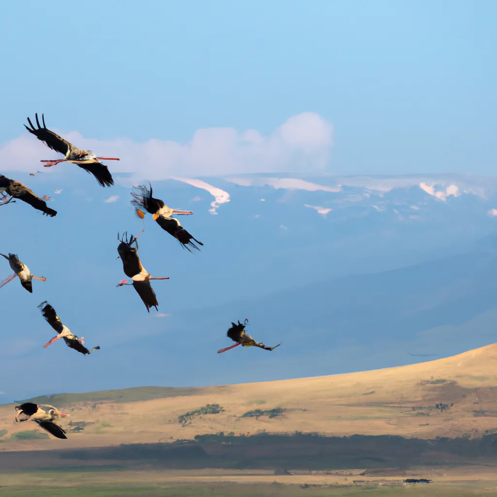 Jak długo bociany lecą do Afryki?